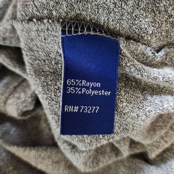 Apt 9 Womens Knit Tee Size S Gray Short Sleeve V-Neck Top - Picture 6 of 9